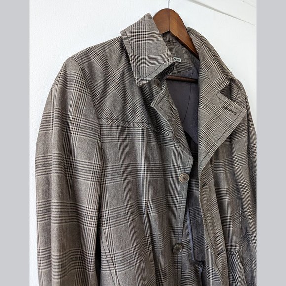 DRYKORN - checkered cotton coat Sz 52 - Picture 3 of 11